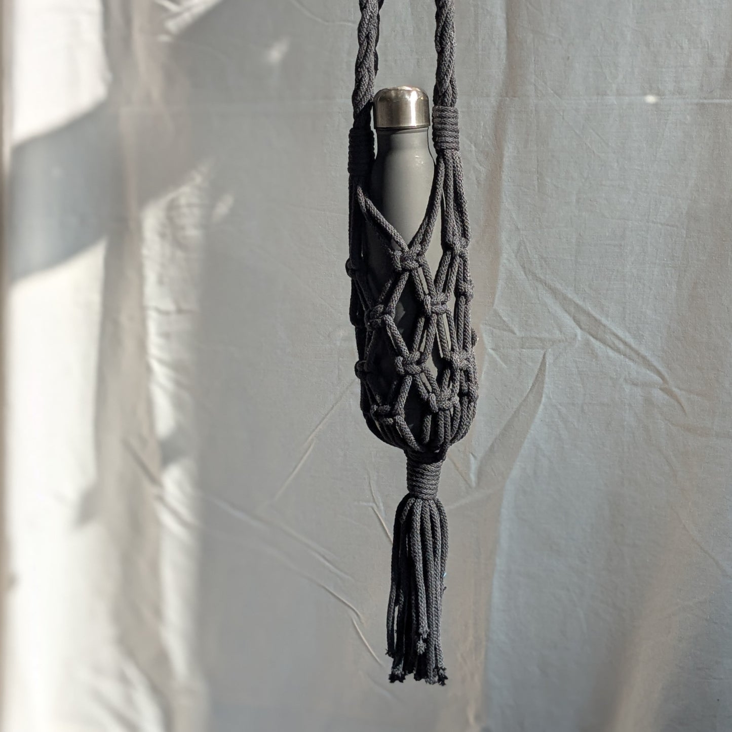 Macrame Water Bottle Carrier