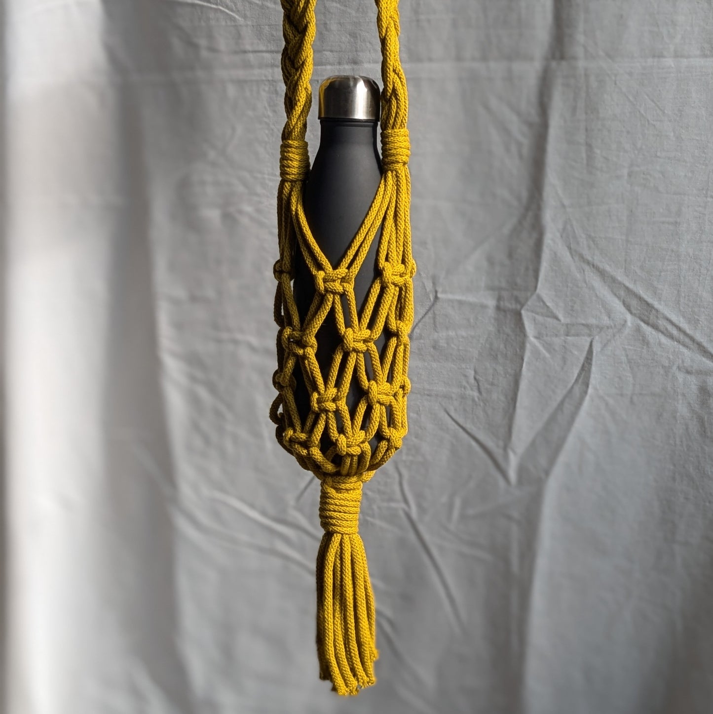Macrame Water Bottle Carrier