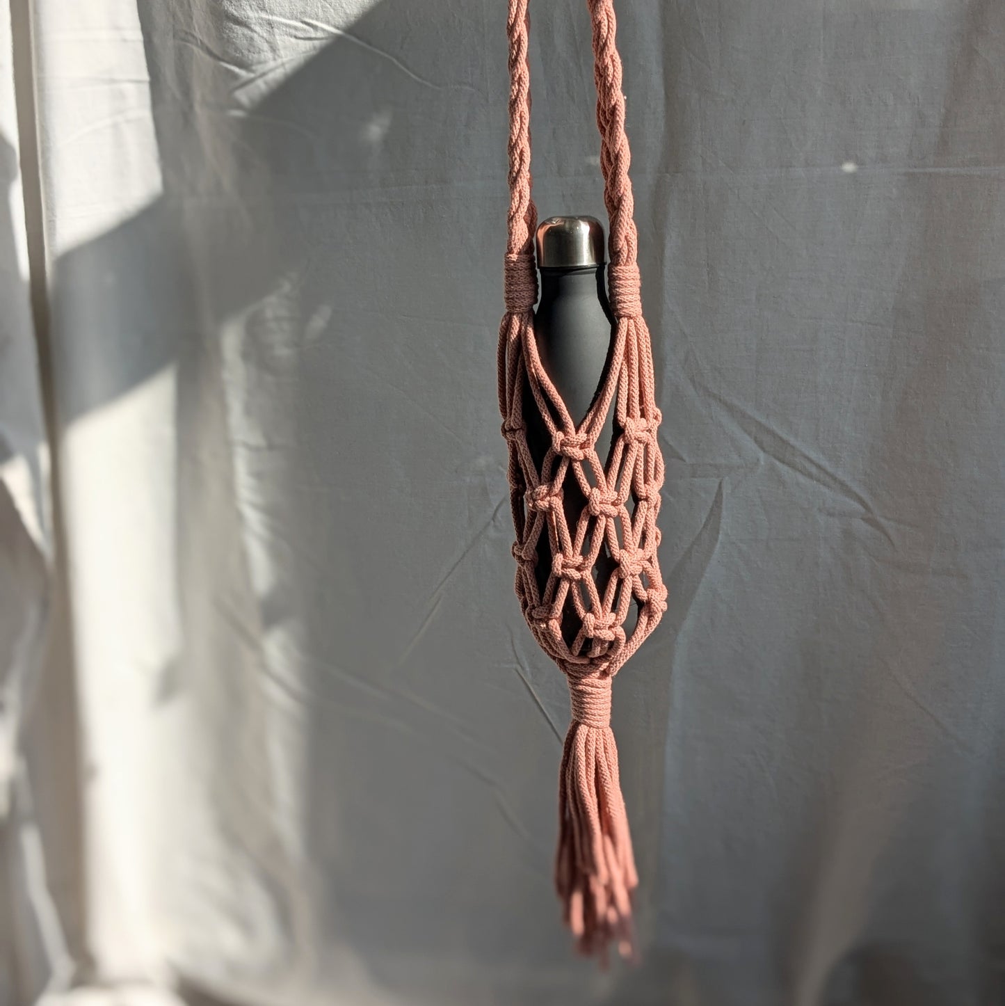 Macrame Water Bottle Carrier