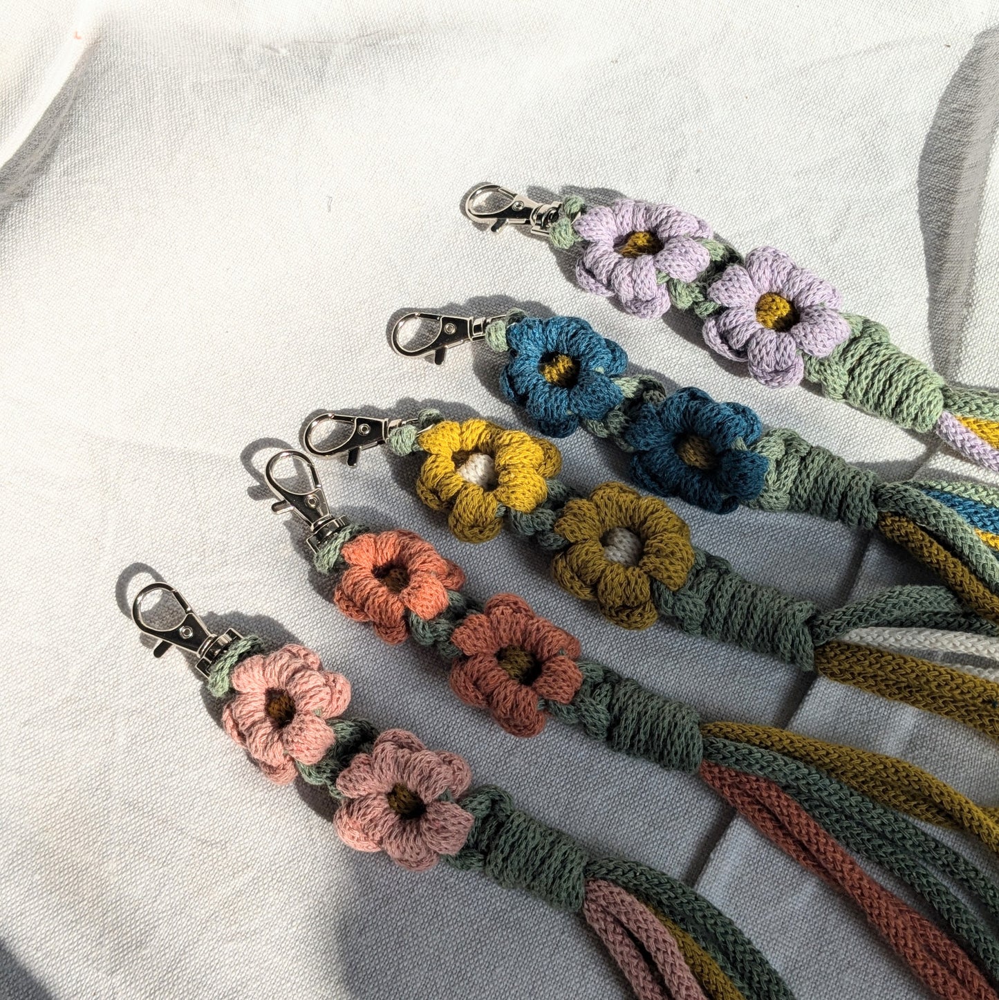 Flower Power Bag Charm