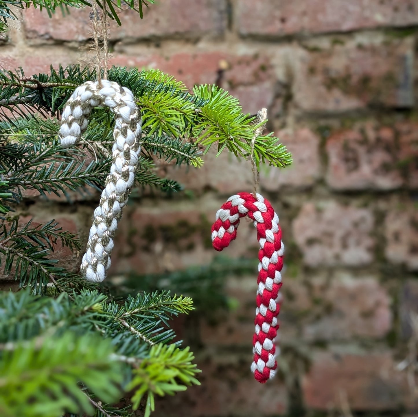 Candy Cane Christmas Tree Decorations (Set of 4)