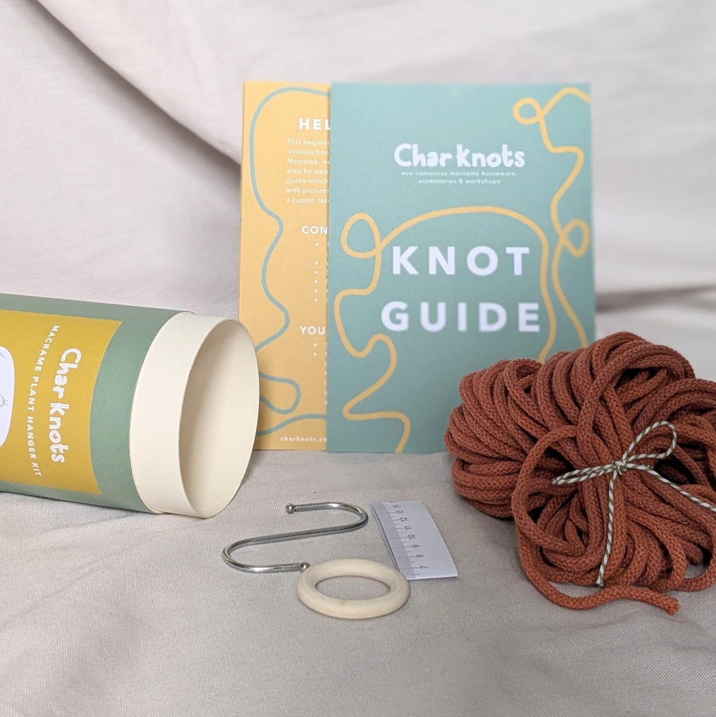 Macrame Plant Hanger Kit - Beginner Friendly