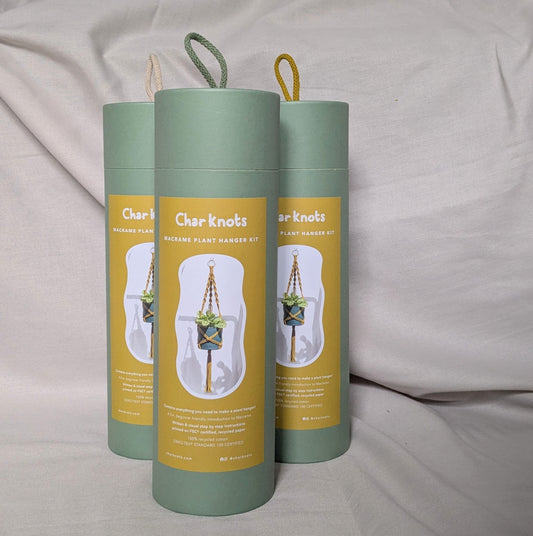 Macrame Plant Hanger Kit - Beginner Friendly