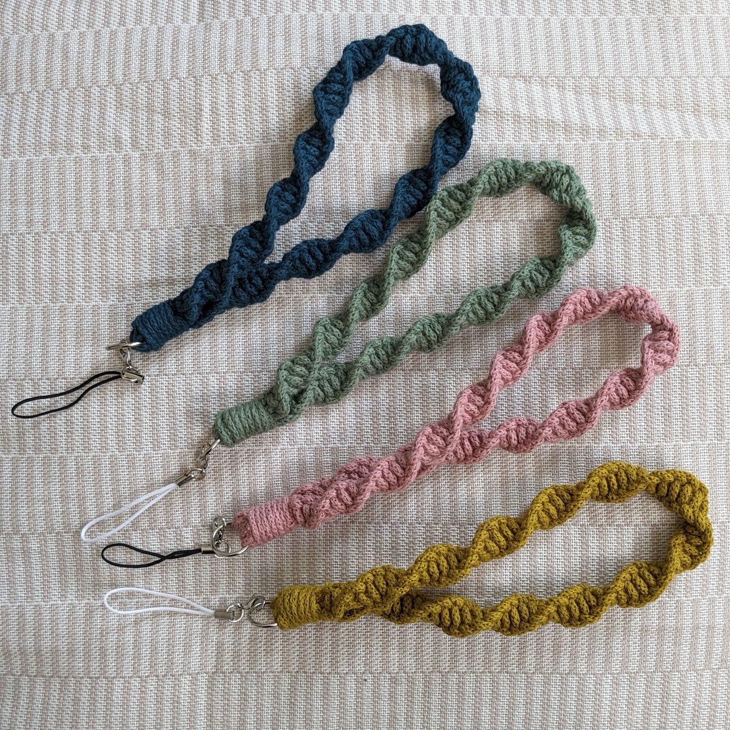 Macrame phone strap handmade in Sheffield by CharKnots