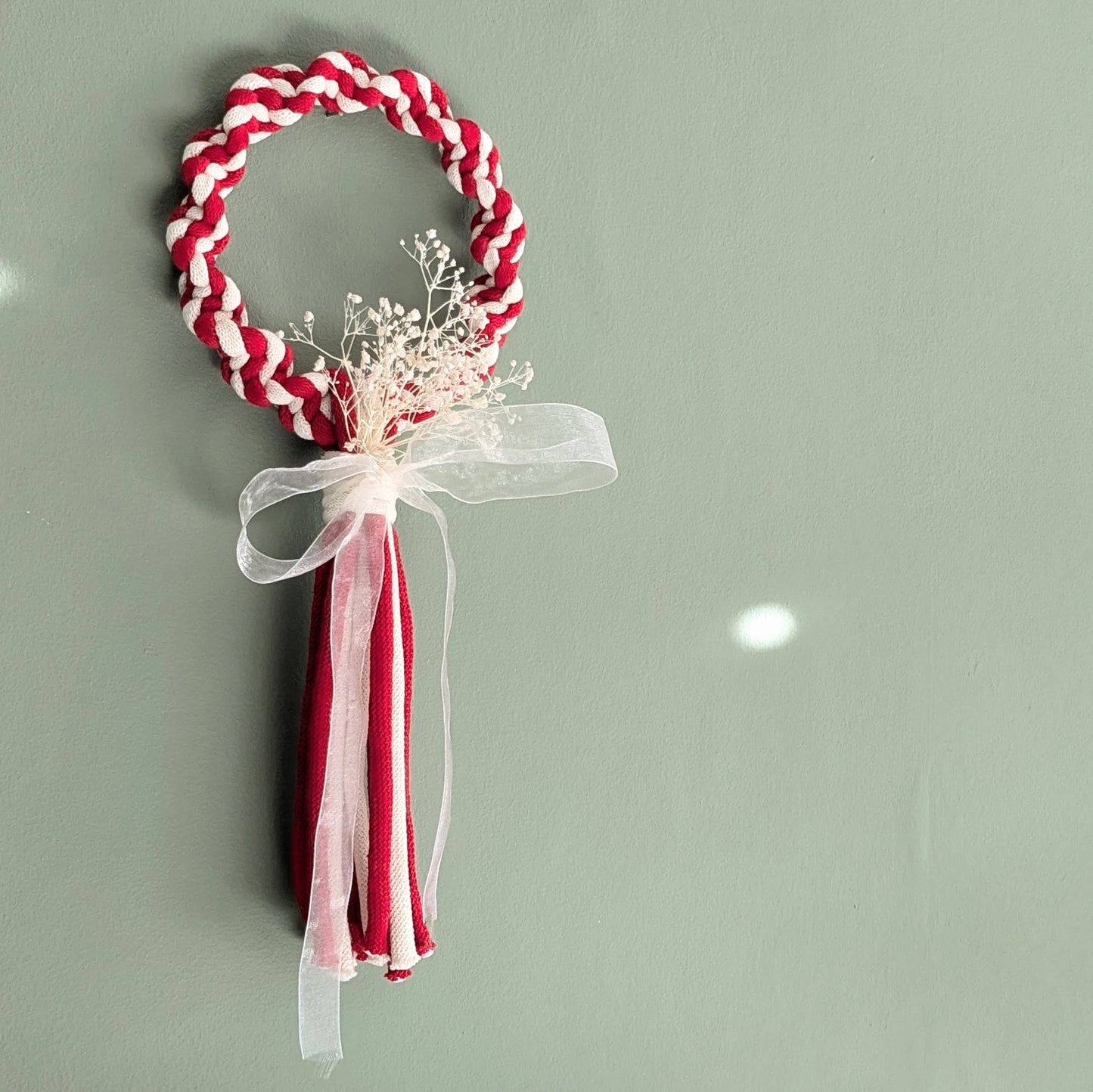 Candy Stripe Christmas Wreath