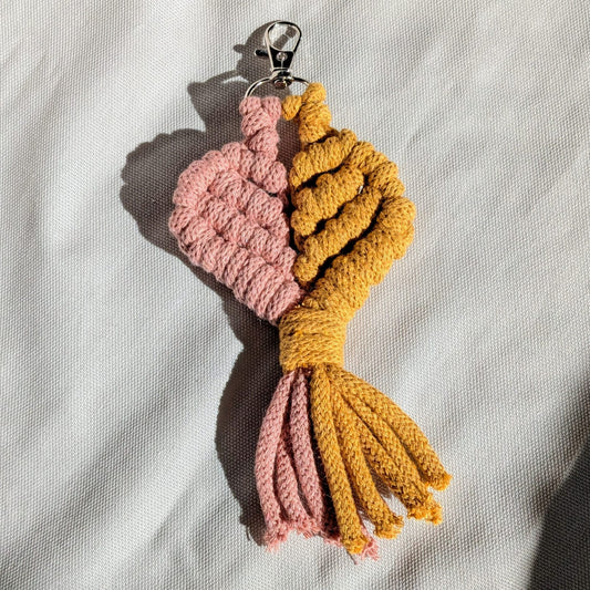 Macrame Heart Bag Charm | Super Seconds Festival