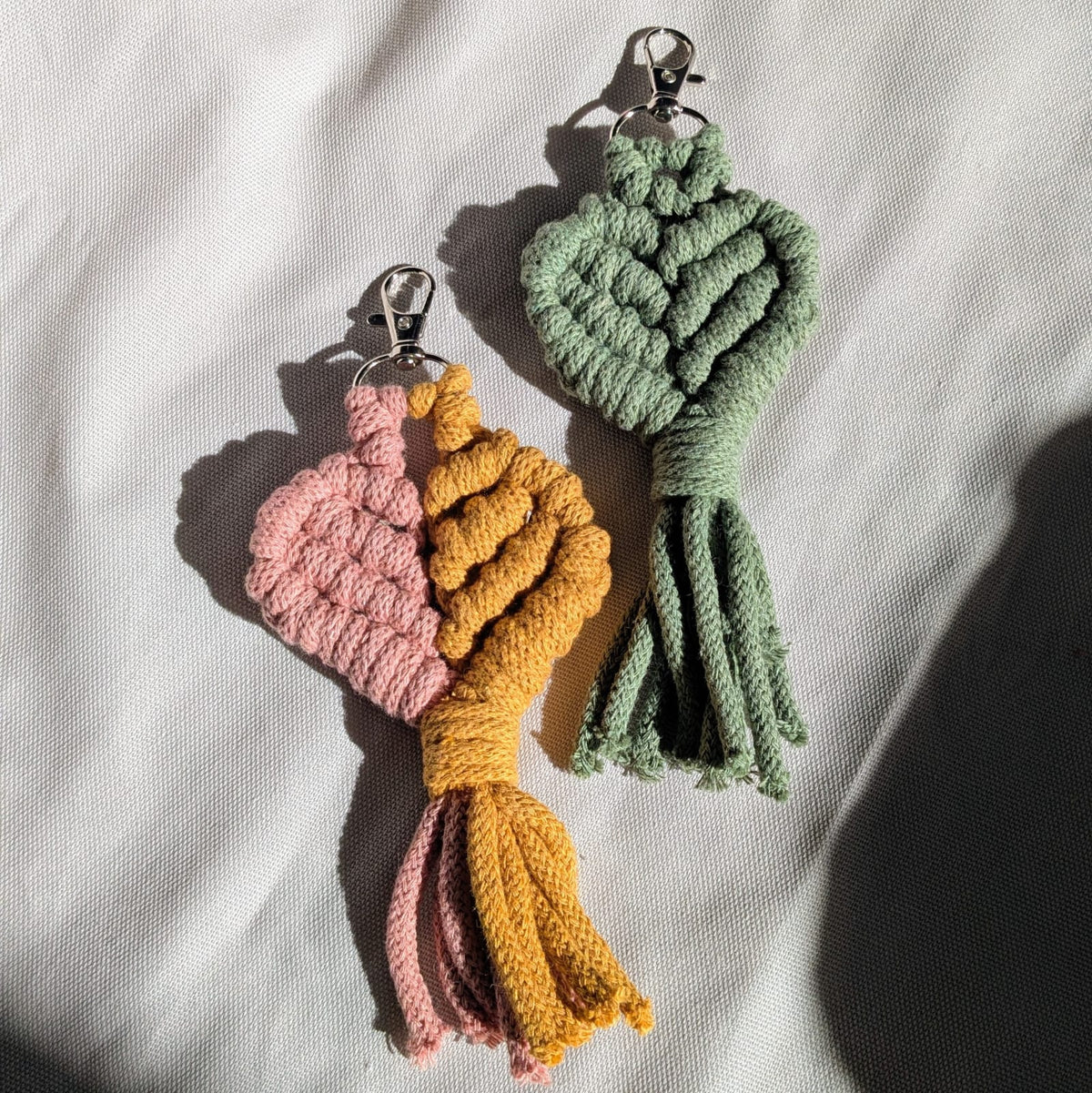 Macrame Heart Bag Charm | Super Seconds Festival