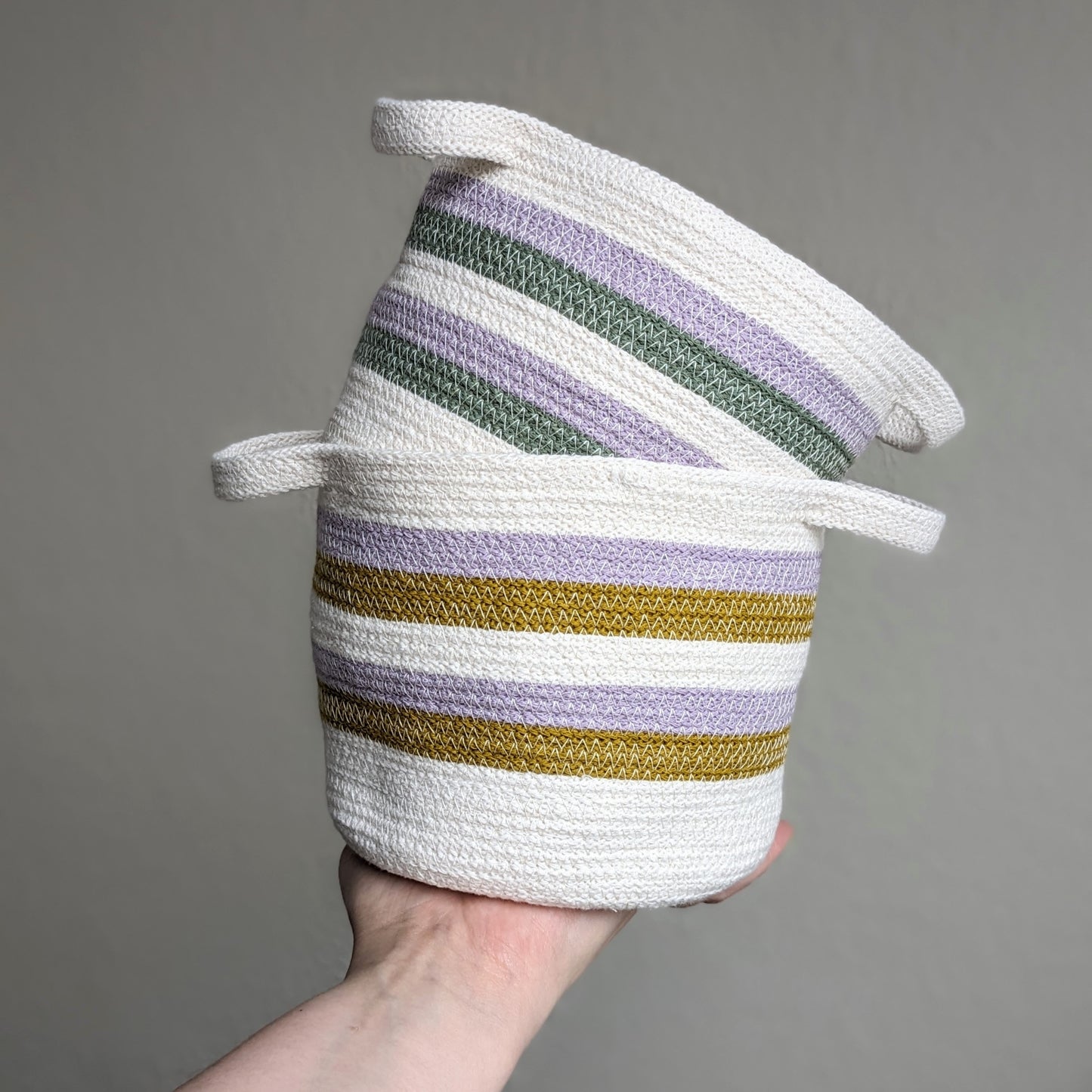 Stripey Rope Basket