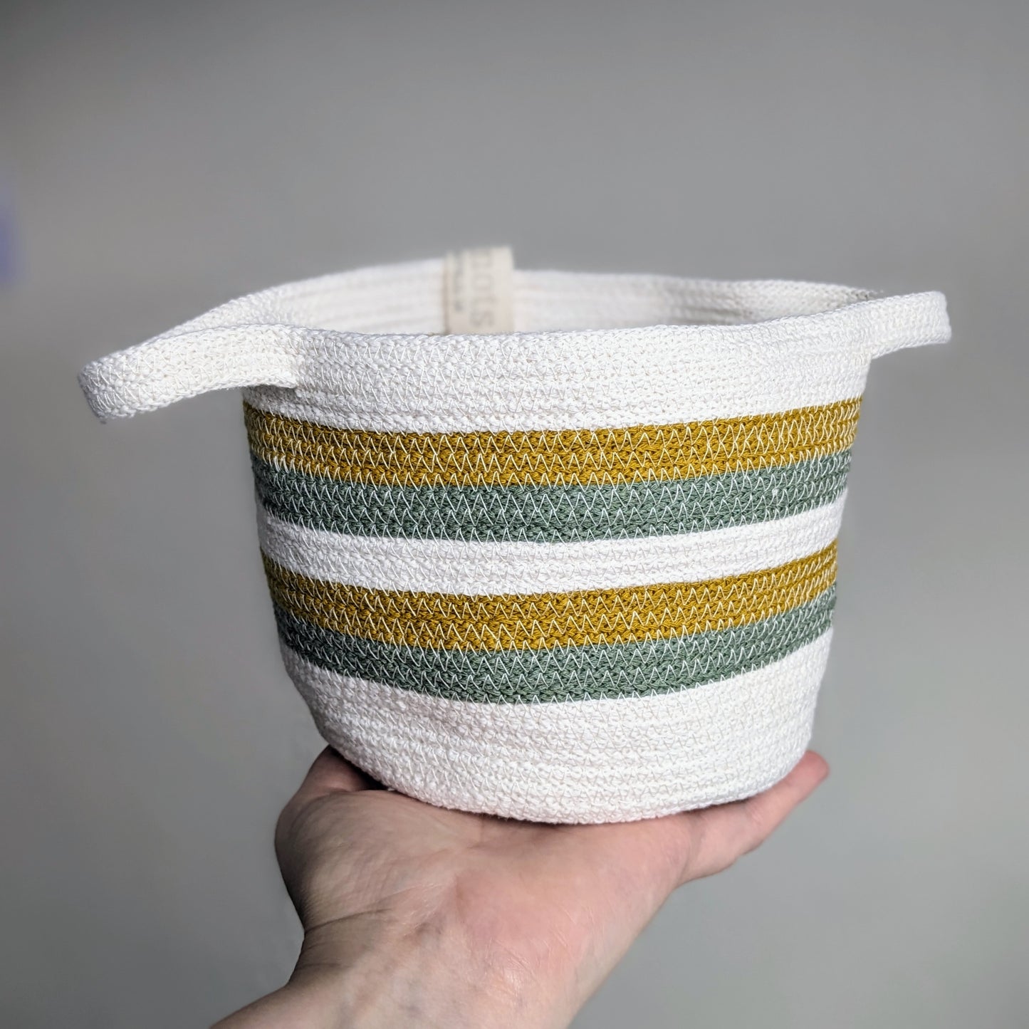 Stripey Rope Basket