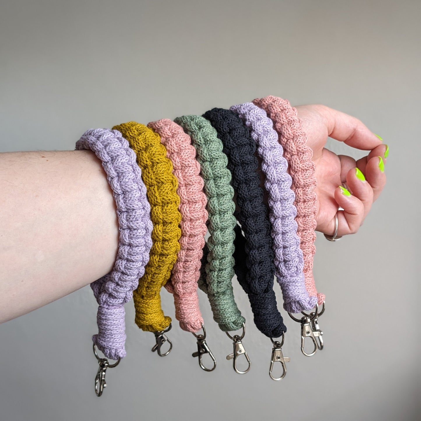 Macrame Wristlet Keychain