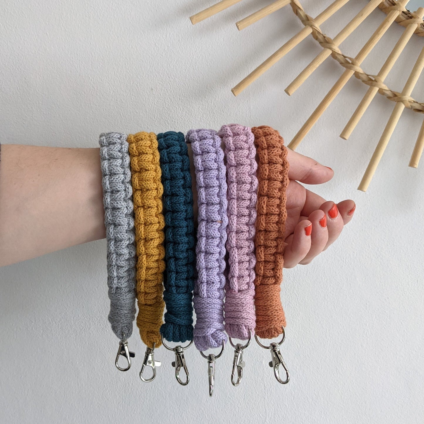 Macrame Wristlet Keychain