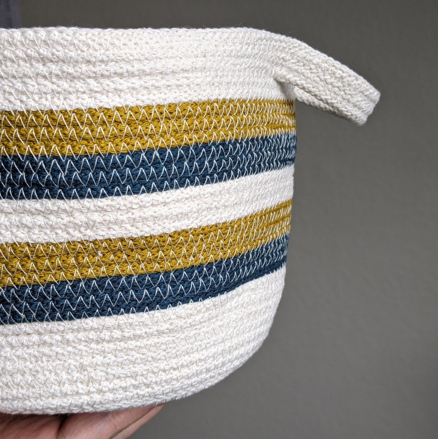 Stripey Rope Basket