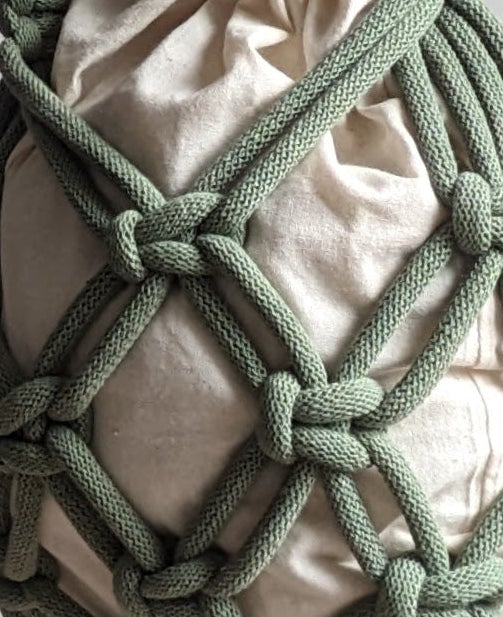 Marshmallow Over Shoulder Bag in Sage Green | Super Seconds Festival